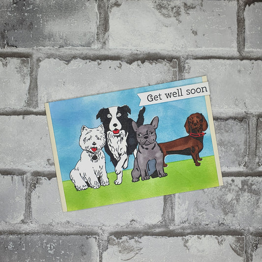 Hondjes - Get well soon - (Beterschap)